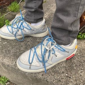 Off-white dunks baby blue and off-white color way